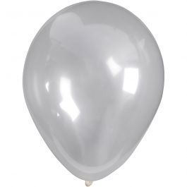 Ballonnen, rond, d 23 cm, transparant, 10 stuk/ 1 doos [HOB-59182]