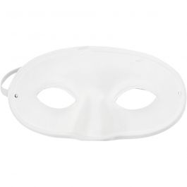 Masker, H: 9,5 cm, B: 18,5 cm, wit, 10 stuk/ 1 doos [HOB-59255]