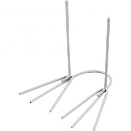 Kippenvoeten, H: 4,5 cm, B: 2,5 cm, wit, 20 paar/ 1 doos [HOB-59362]