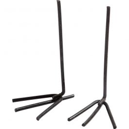 Kippenvoeten, H: 5 cm, B: 2 cm, zwart, 10 paar/ 1 doos [HOB-59363]