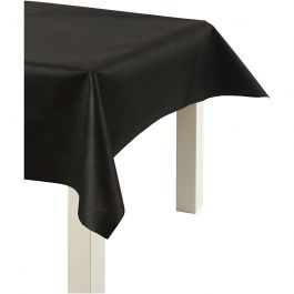 Tafelkleed gemaakt van Namaaktextiel, B: 125 cm, 70 gr, zwart, 10 m/ 1 rol [HOB-594002]