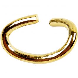 Ring, ovaal, dikte 0,7 mm, verguld, 50 stuk/ 1 doos [HOB-607640]