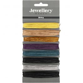 Katoenkoord, dikte 1 mm, diverse kleuren, 8x5 m/ 1 doos [HOB-609980]