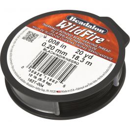 Sieradendraad, dikte 0,2 mm, zwart, 18.30 m/ 1 rol [HOB-61013]