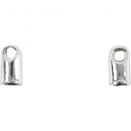 Eindkap, d 3,2 mm, verzilverd, 10 stuk/ 1 doos [HOB-613031]