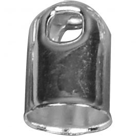 Eindkap, d 6 mm, verzilverd, 50 stuk/ 1 doos [HOB-61305]