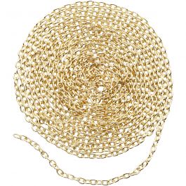 Jasseron, B: 2 mm, verguld, 2 m/ 1 doos [HOB-614010]