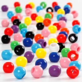 Pony kralen, d 6 mm, gatgrootte 3 mm, 75 gr, 125 ml/ 1 doos [HOB-618310]