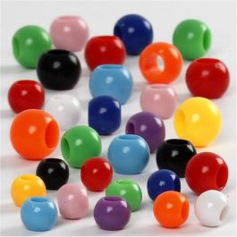 Pony kralen, afm 6-10 mm, gatgrootte 3-5 mm, 85 gr, 150 ml/ 1 doos [HOB-618390]