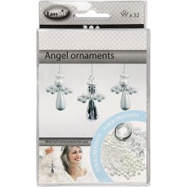Engel ornamenten, H: 2,8 cm, 32 stuk/ 1 doos [HOB-62092]