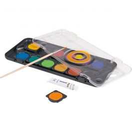 PRIMO Waterverf, d 30 mm, diverse kleuren, 12 stuk/ 1 doos [HOB-624912]