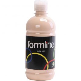 Tempera Verf Mat, beige, 500 ml/ 1 fles [HOB-642029]