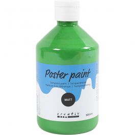 Tempera Verf Mat, groen, 500 ml/ 1 fles [HOB-642064]