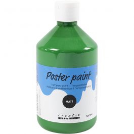 Tempera Verf Mat, donkergroen, 500 ml/ 1 fles [HOB-642067]