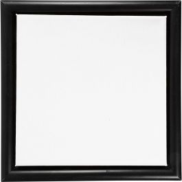 Canvas met lijst, afm 20x20 cm, 280 gr, zwart, wit, 1 stuk [HOB-6684840]