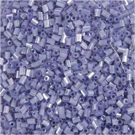 Rocailles 2-cut, d 1,7 mm, afm 15/0, gatgrootte 0,5 mm, transparant paars, 25 gr/ 1 doos [HOB-687840]