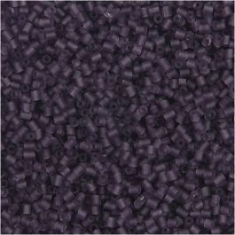 Rocailles 2-cut, d 1,7 mm, afm 15/0, gatgrootte 0,5 mm, frosted lila, 25 gr/ 1 doos [HOB-687850]