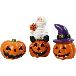 Miniatuur figuren, H: 1,5-3,5 cm, L: 2 cm, B: 2 cm, 3 stuk/ 1 doos [HOB-69989]