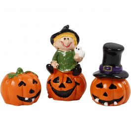 Miniatuur figuren, H: 1,5-3,5 cm, L: 2 cm, B: 2 cm, 3 stuk/ 1 doos [HOB-69991]