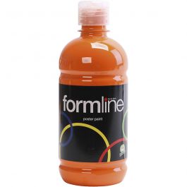 Tempera Verf Mat, oranje, 500 ml/ 1 fles [HOB-642024]