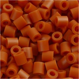 Strijkkralen, afm 5x5 mm, gatgrootte 2,5 mm, medium, rood bruin (32254), 1100 stuk/ 1 doos [HOB-751050]