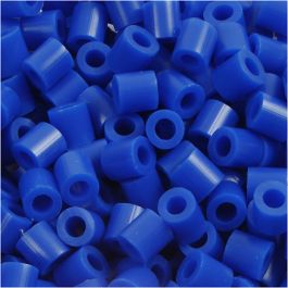 Strijkkralen, afm 5x5 mm, gatgrootte 2,5 mm, medium, donkerblauw (32232), 1100 stuk/ 1 doos [HOB-751210]
