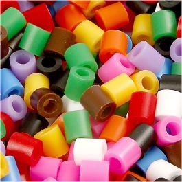 Strijkkralen, afm 5x5 mm, gatgrootte 2,5 mm, medium, standaardkleuren, 30000 div/ 1 doos [HOB-752201]