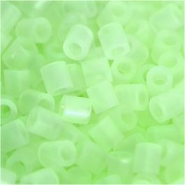 Strijkkralen, afm 5x5 mm, gatgrootte 2,5 mm, medium, lichtgevend, 1100 stuk/ 1 doos [HOB-75283]