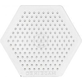 Onderplaat, kleine zeskant, afm 7 cm, medium, 10 stuk/ 1 doos [HOB-753071]