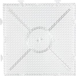 Onderplaat, groot vierkant, afm 15x15 cm, medium, helder, 1 stuk [HOB-75310]