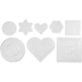 Onderplaat, afm 7-15 cm, medium, helder, 8 stuk/ 1 doos [HOB-75319]