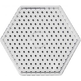 Onderplaat, zeskant, afm 17,5x17,5 cm, JUMBO, helder, 1 stuk [HOB-753260]