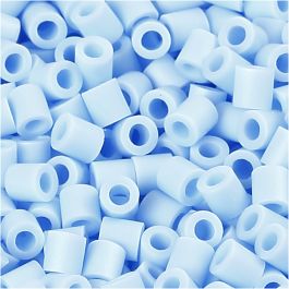 Foto kralen, afm 5x5 mm, gatgrootte 2,5 mm, medium, lichtblauw (28), 1100 stuk/ 1 doos [HOB-755280]
