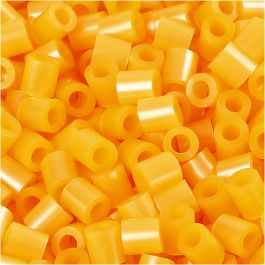 Foto kralen, afm 5x5 mm, gatgrootte 2,5 mm, medium, abricot (29), 1100 stuk/ 1 doos [HOB-755290]