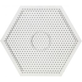 Onderplaat, grote zeskant, afm 15x15 cm, medium, 10 stuk/ 1 doos [HOB-75590]