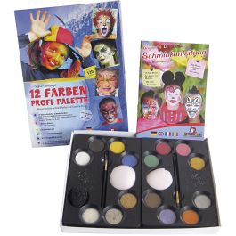 Schmink set met stap-voor-stap, diverse kleuren, 1 set [HOB-76131]