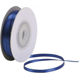 Satijnlint, B: 3 mm, koningsblauw, 30 m/ 1 rol [HOB-780054]