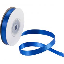Satijnlint, B: 10 mm, blauw, 10 m/ 1 rol [HOB-780154]