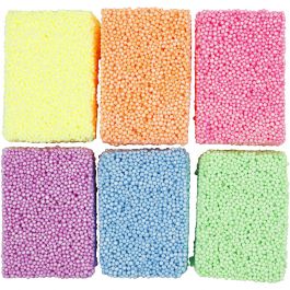 Soft Foam, neon kleuren, 6x10 gr/ 1 doos [HOB-78060]