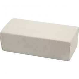 Boetseerklei, afm 13x6x4 cm, wit, 500 gr/ 1 doos [HOB-78681]