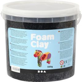 Foam Clay®, zwart, 560 gr/ 1 emmer [HOB-78820]