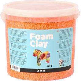 Foam Clay®, neon oranje, 560 gr/ 1 emmer [HOB-78828]