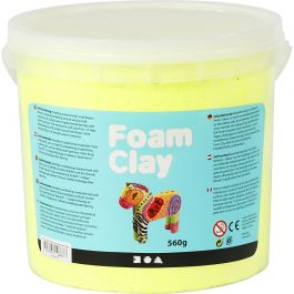 Foam Clay®, neon geel, 560 gr/ 1 emmer [HOB-78829]
