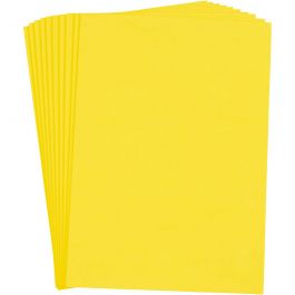 EVA-foam, A4, vel 210x297 mm, dikte 2 mm, geel, 10 vel/ 1 doos [HOB-79043]