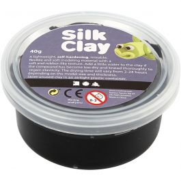 Silk Clay®, zwart, 40 gr/ 1 Doosje [HOB-79102]