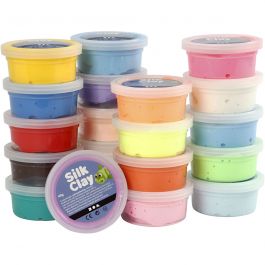 Silk Clay®, diverse kleuren, 20x40 gr/ 1 doos [HOB-79147]