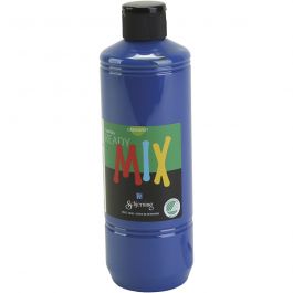 Greenspot Plakaatverf, matt, donkerblauw, 500 ml/ 1 fles [HOB-642254]