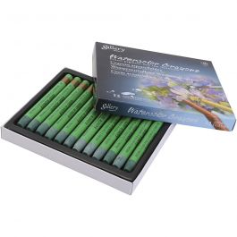 Aquarelkrijt, cadmium groen (345), 12 stuk/ 1 doos [HOB-427366]