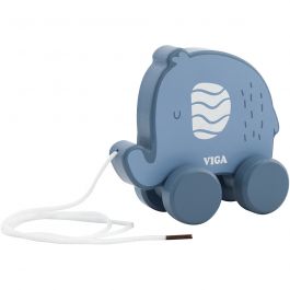 VIGA trek olifant, afm 11 cm, blauw, 1 stuk [HOB-908589]