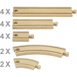 VIGA spoorweg, 16 onderdelen/ 1 set [HOB-908535]
